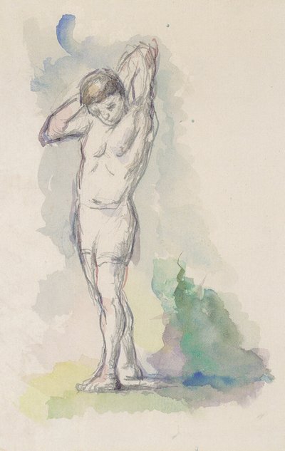 Bañista de pie de Paul Cézanne